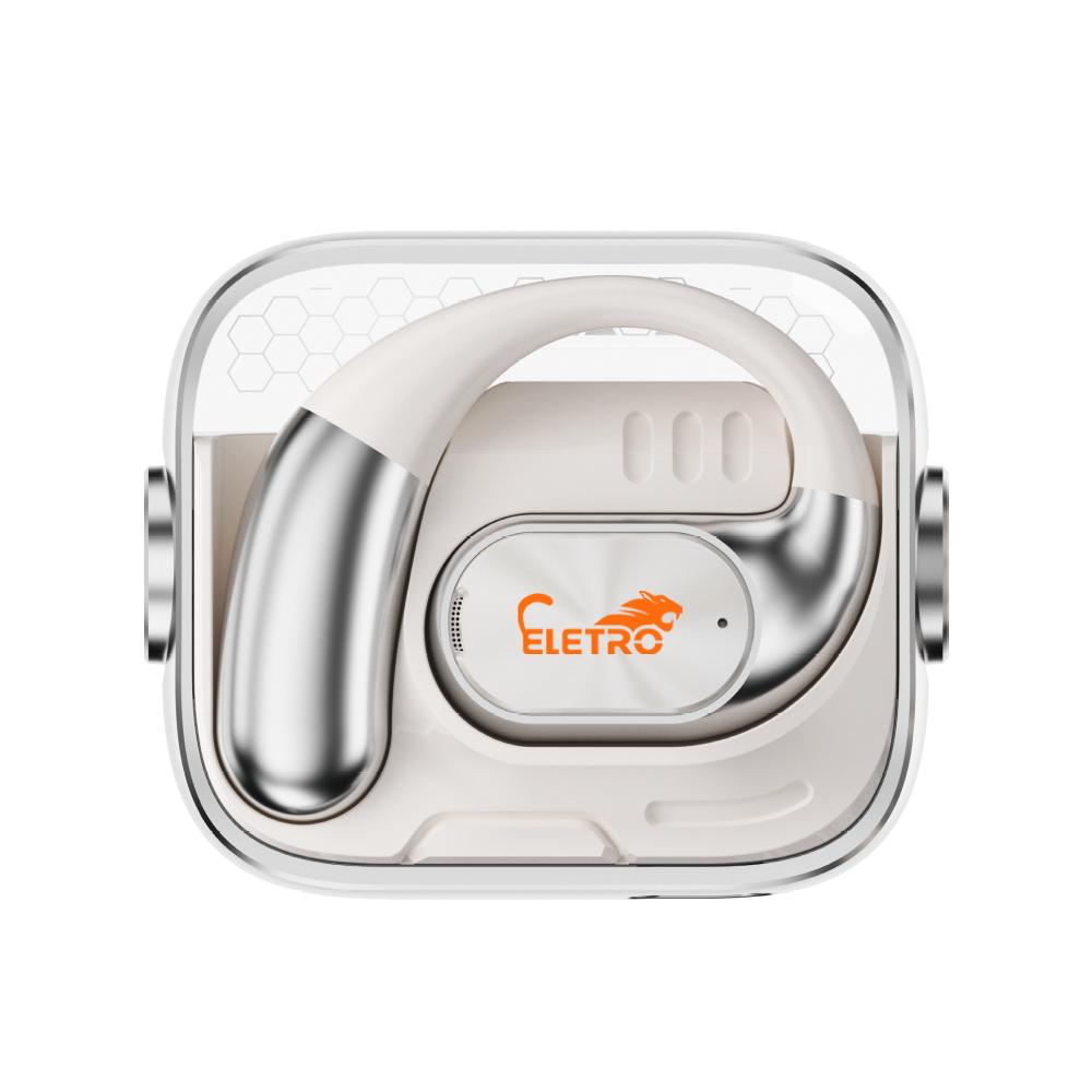 Fone de ouvido sem fio aberto Eletro com Bluetooth para música e chamadas