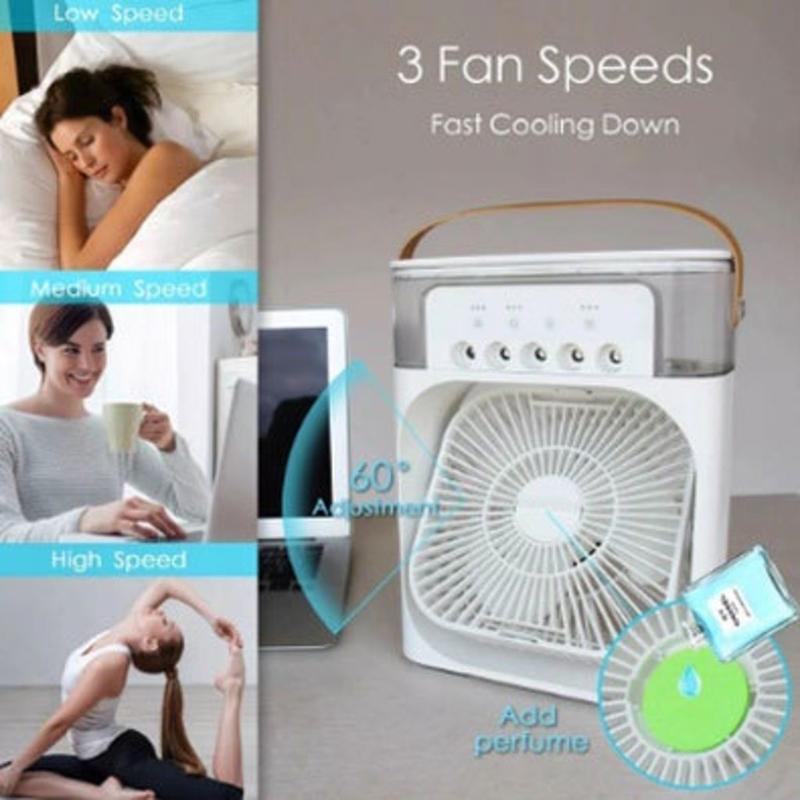 Ventilador USB portátil Eletro com pulverizador e função umidificadora da Vapto