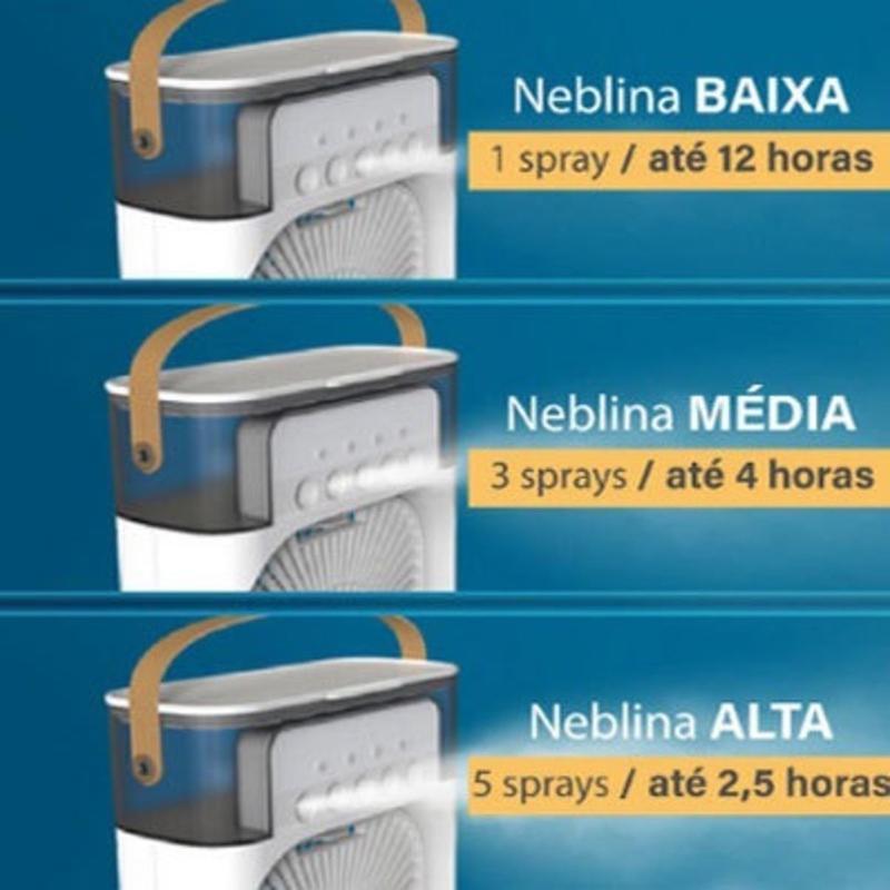 Ventilador USB portátil Eletro com pulverizador e função umidificadora da Vapto