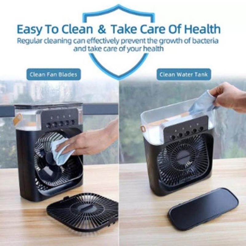 Ventilador USB portátil Eletro com pulverizador e função umidificadora da Vapto