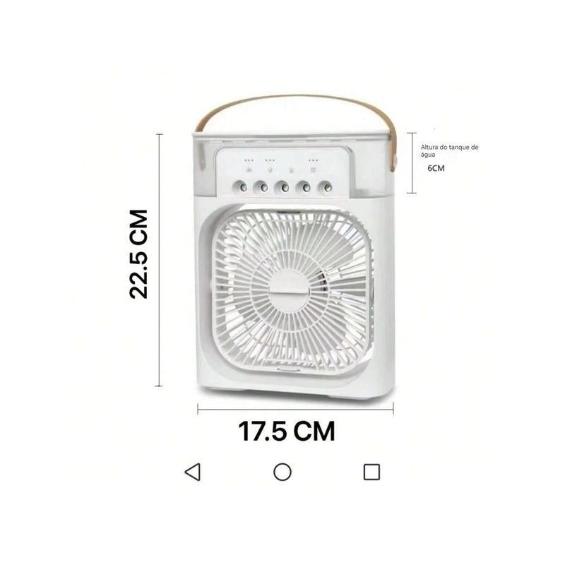 Ventilador USB portátil Eletro com pulverizador e função umidificadora da Vapto