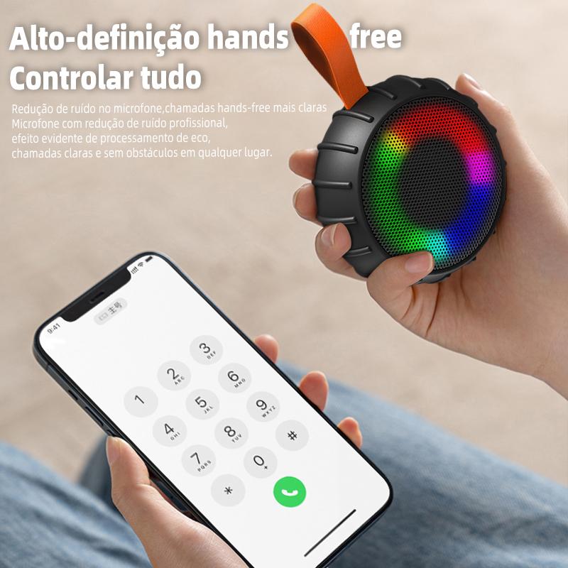 Caixa de som Bluetooth EletroMex à prova d’água para banheiro da Vapto