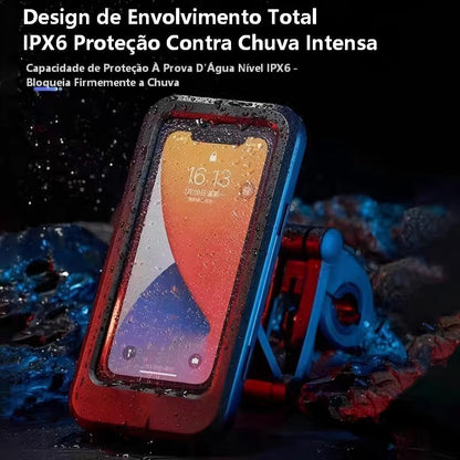 Suporte de celular EletroMex para motocicleta e bicicleta com proteção total da Vapto