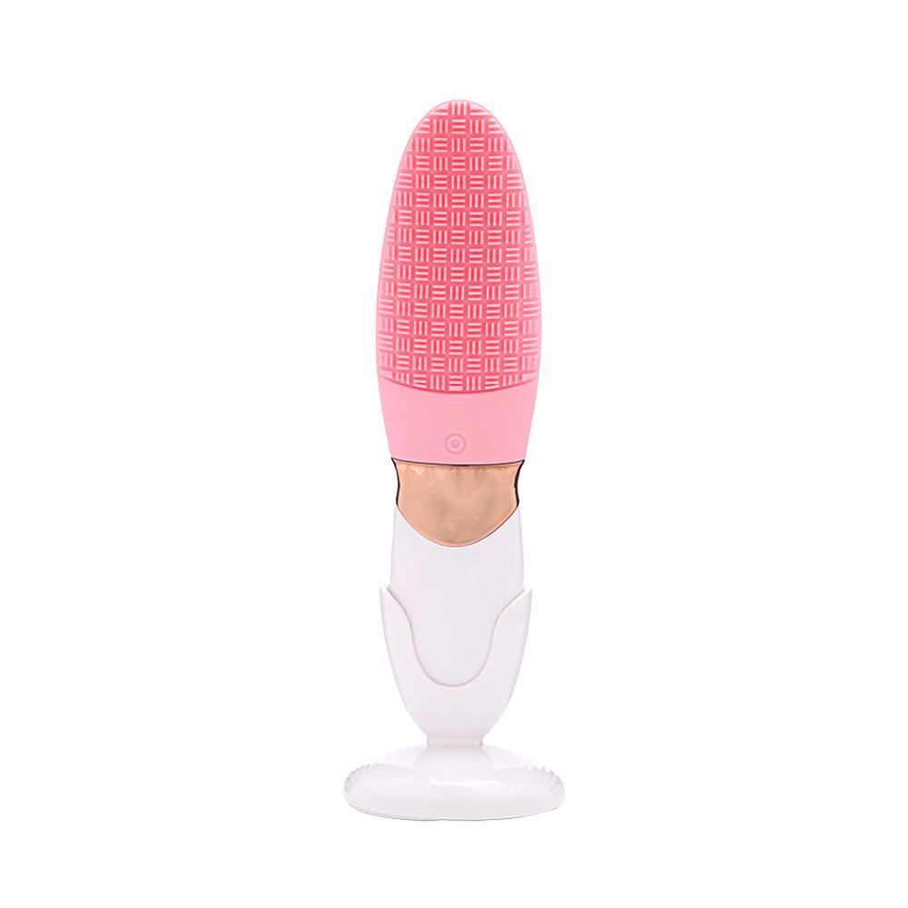 Escova de limpeza facial de silicone com vibração sônica da Vapto