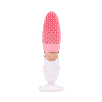 Escova de limpeza facial de silicone com vibração sônica da Vapto