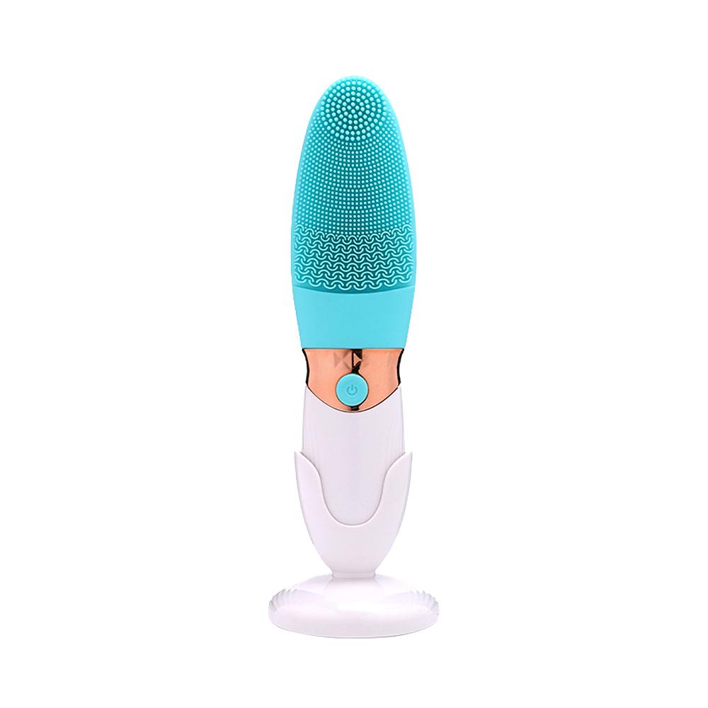 Escova de limpeza facial de silicone com vibração sônica da Vapto