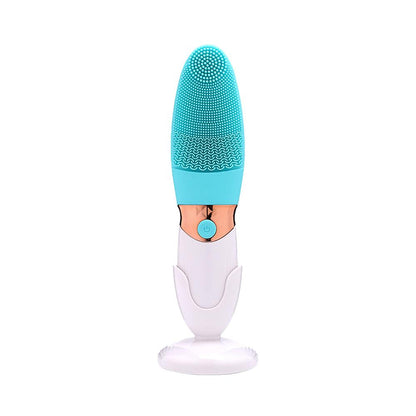 Escova de limpeza facial de silicone com vibração sônica da Vapto