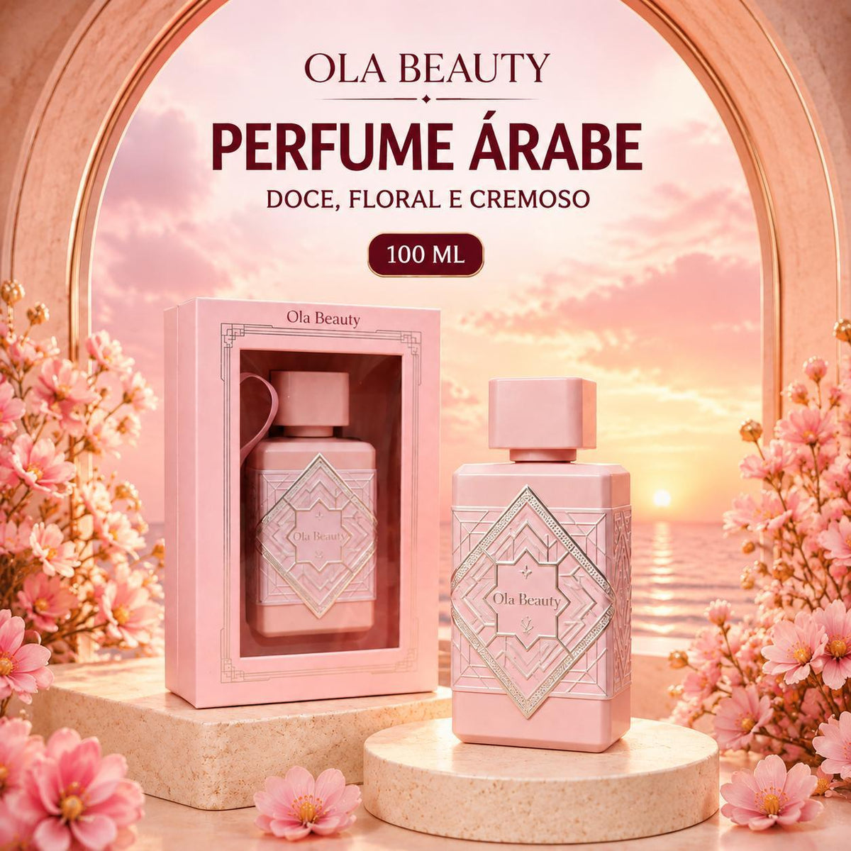 Perfume Árabe Feminino Ola Beauty 30ml e 100ml – 8 Fragrâncias Doces, Florais e Amadeiradas