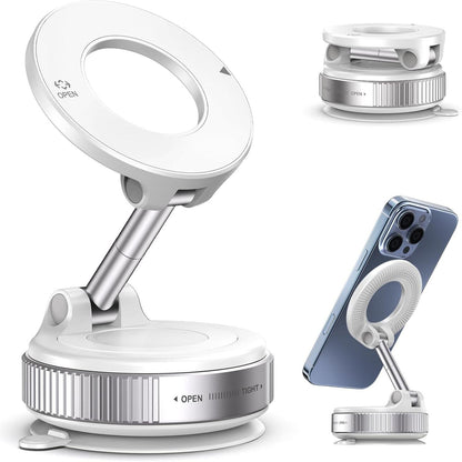 Altomex Suporte Magnético Forte para Celular com Ventosa Dobrável 360° Universal