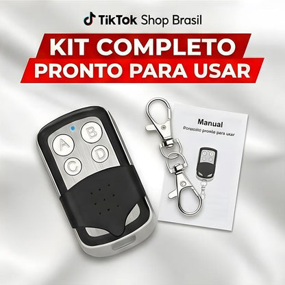 Controle Remoto Copiador ELETRO 433,92MHz para Portão – 4 Botões