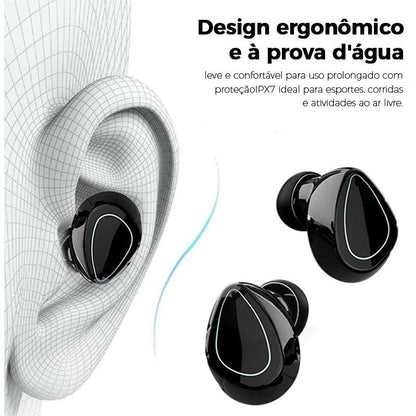 Fone de ouvido Bluetooth over-ear dobrável com microfone da Vapto