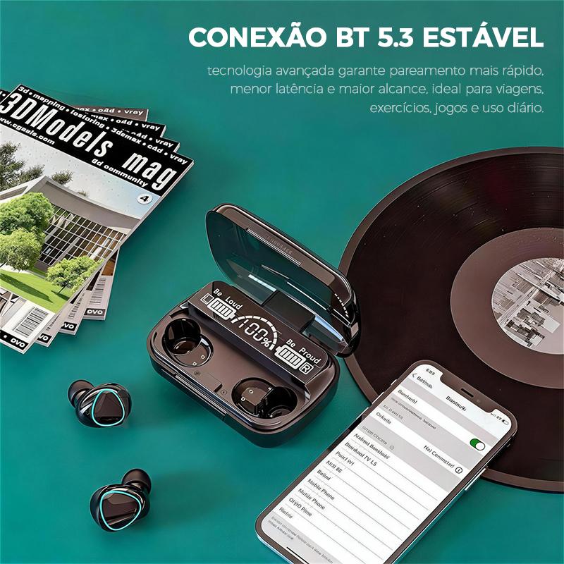 Fone de ouvido Bluetooth over-ear dobrável com microfone da Vapto