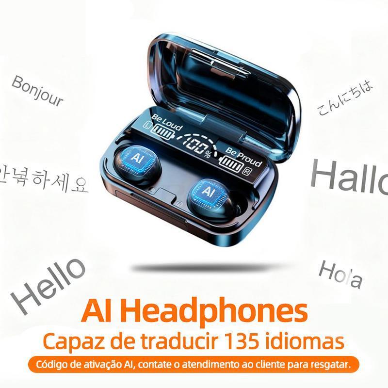 Fone de ouvido Bluetooth over-ear dobrável com microfone da Vapto