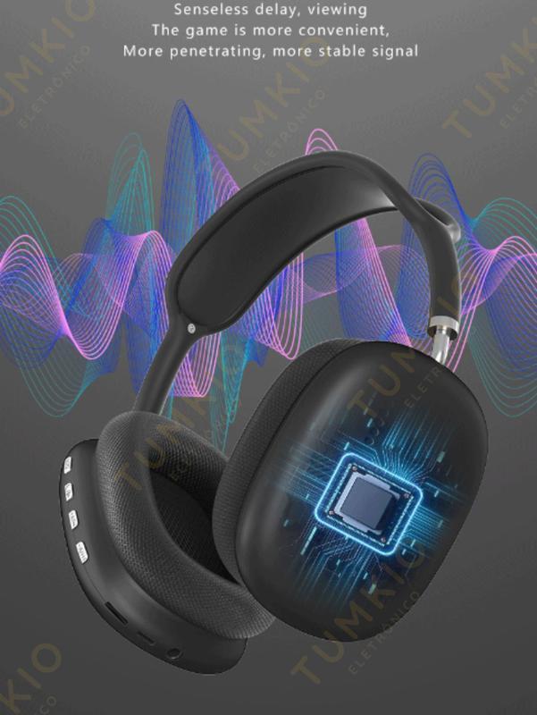 Fone de ouvido Bluetooth over-ear dobrável com subwoofer da Vapto