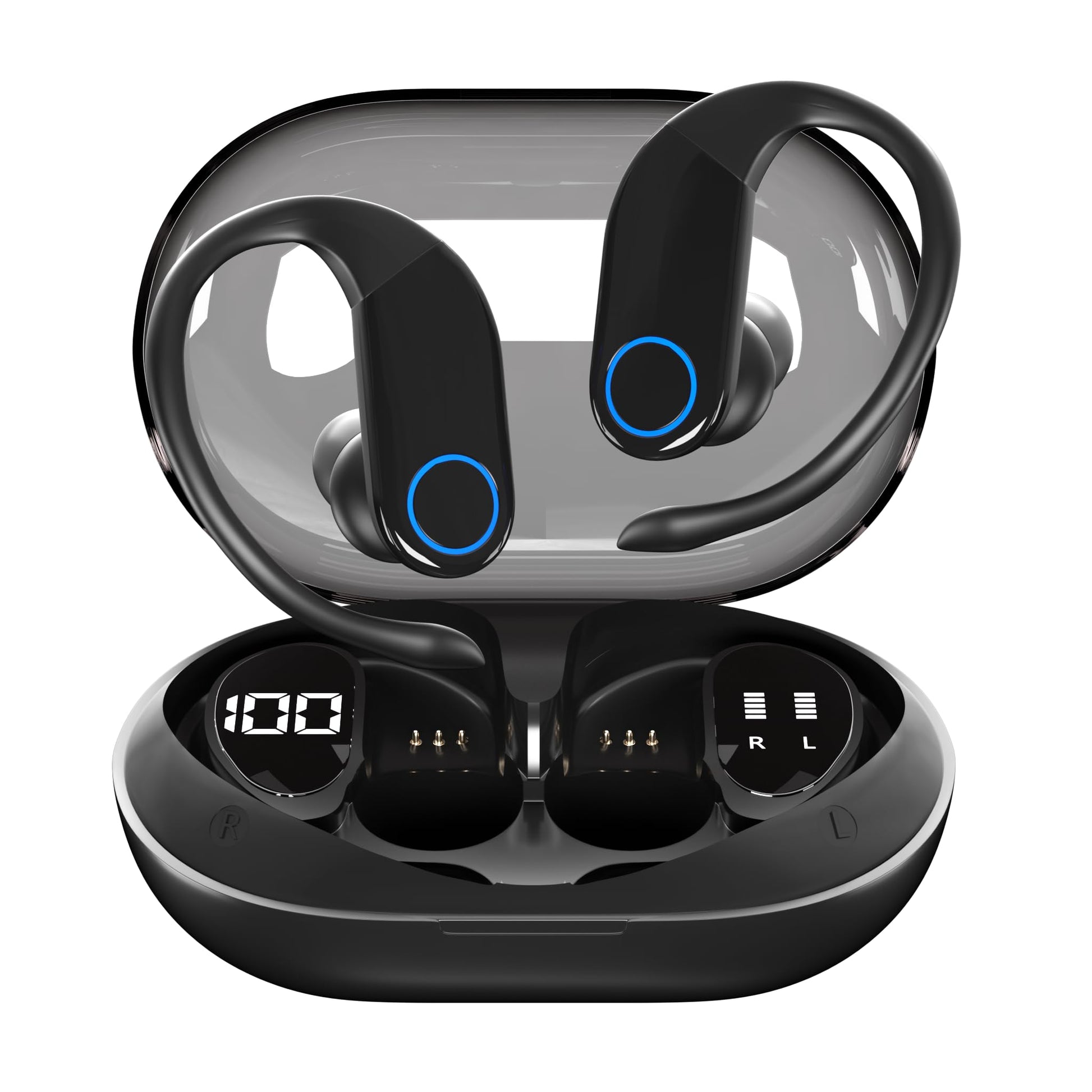 Fone Bluetooth TWS esportivo com proteção IPX5 e cancelamento de ruído da Vapto