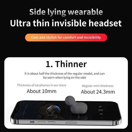 Fone Bluetooth TWS confortável para dormir com estojo e display LED da Vapto