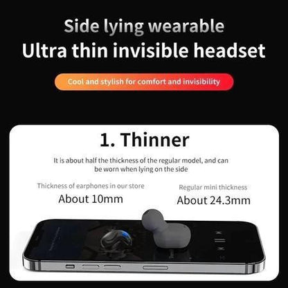 Fone Bluetooth TWS confortável para dormir com estojo e display LED da Vapto
