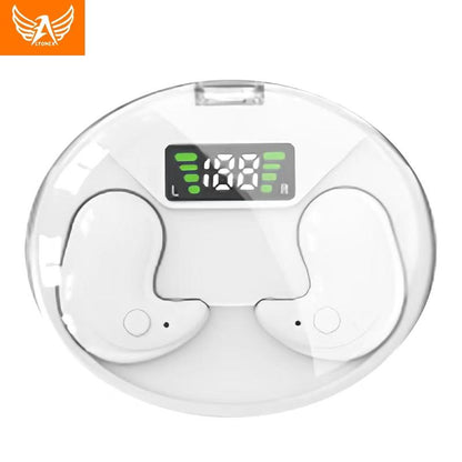 Fone Bluetooth TWS confortável para dormir com estojo e display LED da Vapto