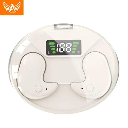 Fone Bluetooth TWS confortável para dormir com estojo e display LED da Vapto