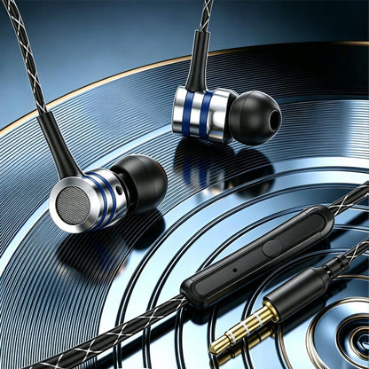 Fone de ouvido com fio intra-auricular com driver híbrido e graves potentes da Vapto