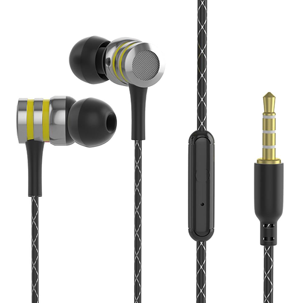 Fone de ouvido com fio intra-auricular com driver híbrido e graves potentes da Vapto