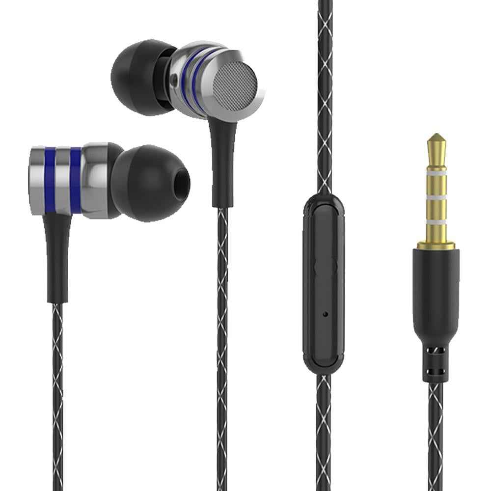 Fone de ouvido com fio intra-auricular com driver híbrido e graves potentes da Vapto