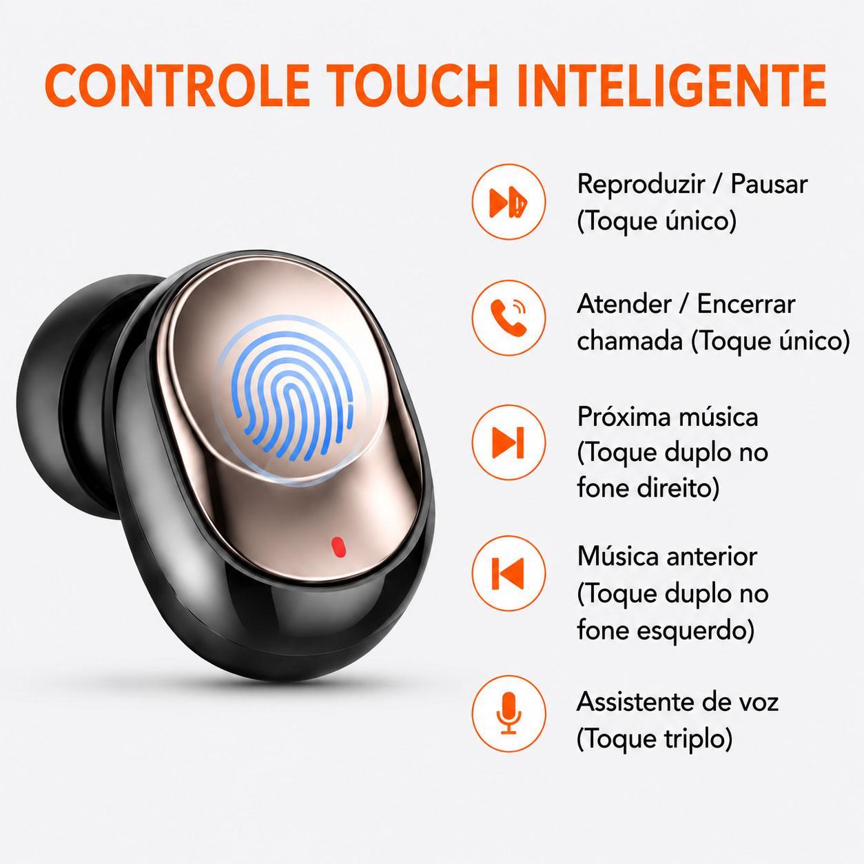 Fone Eletro Bluetooth resistente à água da Vapto