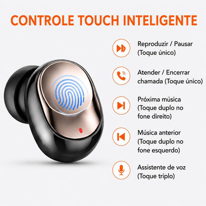 Fone Eletro Bluetooth resistente à água da Vapto
