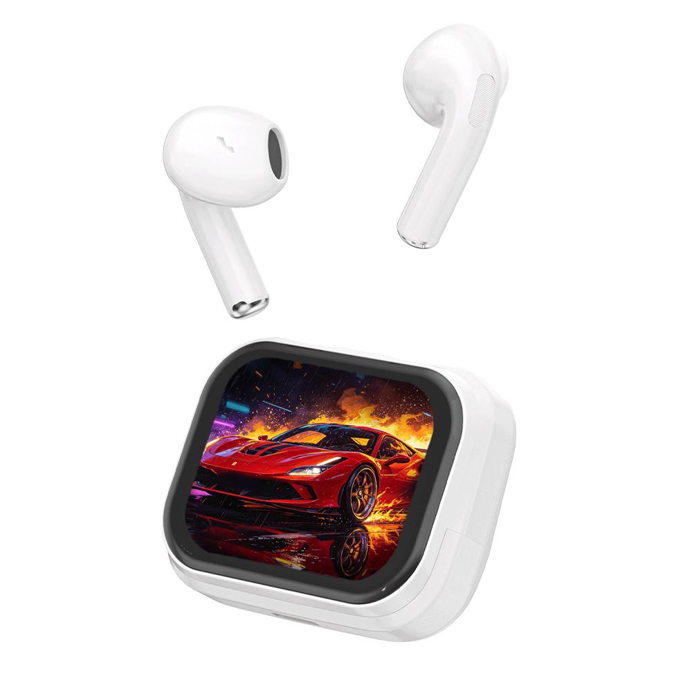 Fone Eletro Bluetooth TWS com tela, cancelamento de ruído e chamadas da Vapto