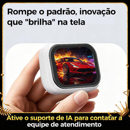 Fone Eletro Bluetooth TWS com tela, cancelamento de ruído e chamadas da Vapto