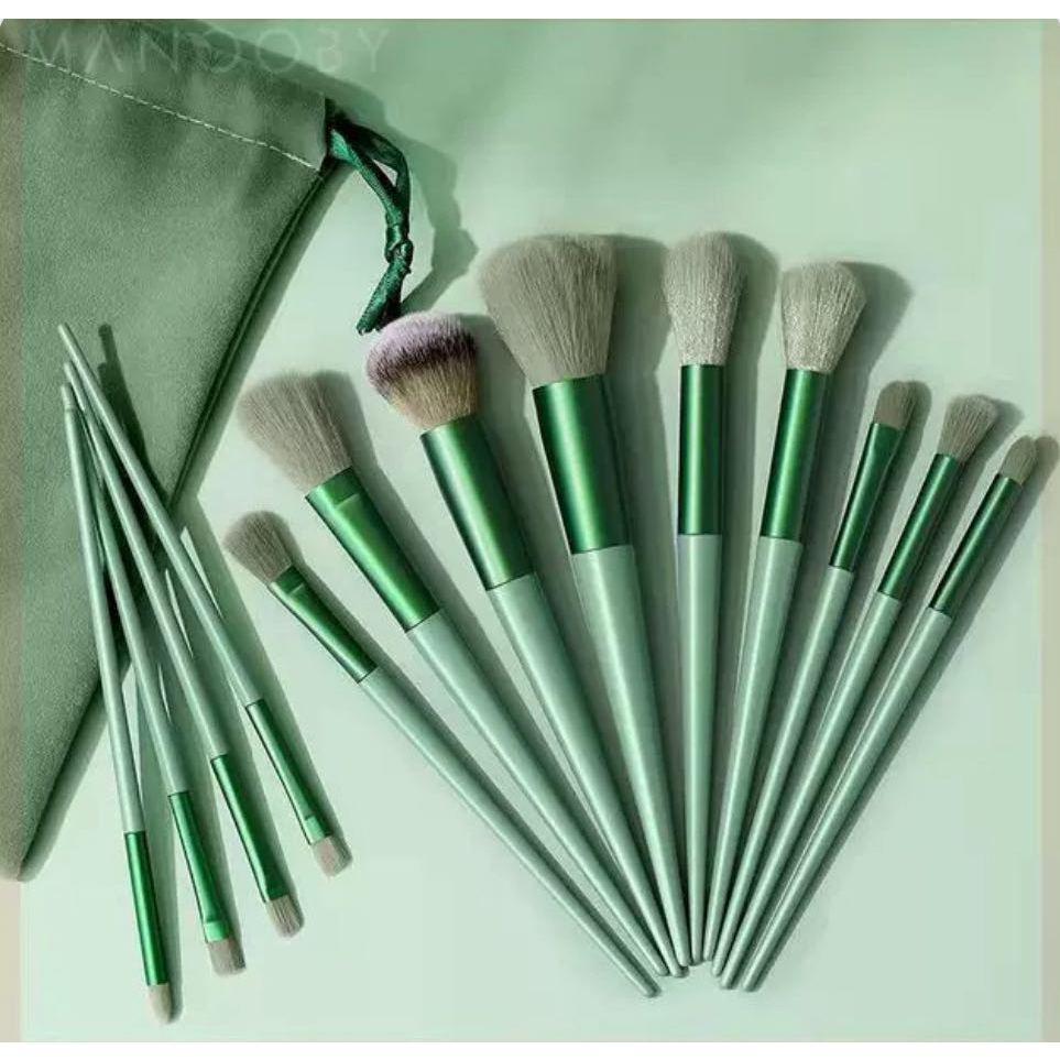 Kit profissional com 13 pincéis de maquiagem para contorno da Vapto