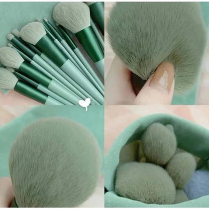 Kit profissional com 13 pincéis de maquiagem para contorno da Vapto