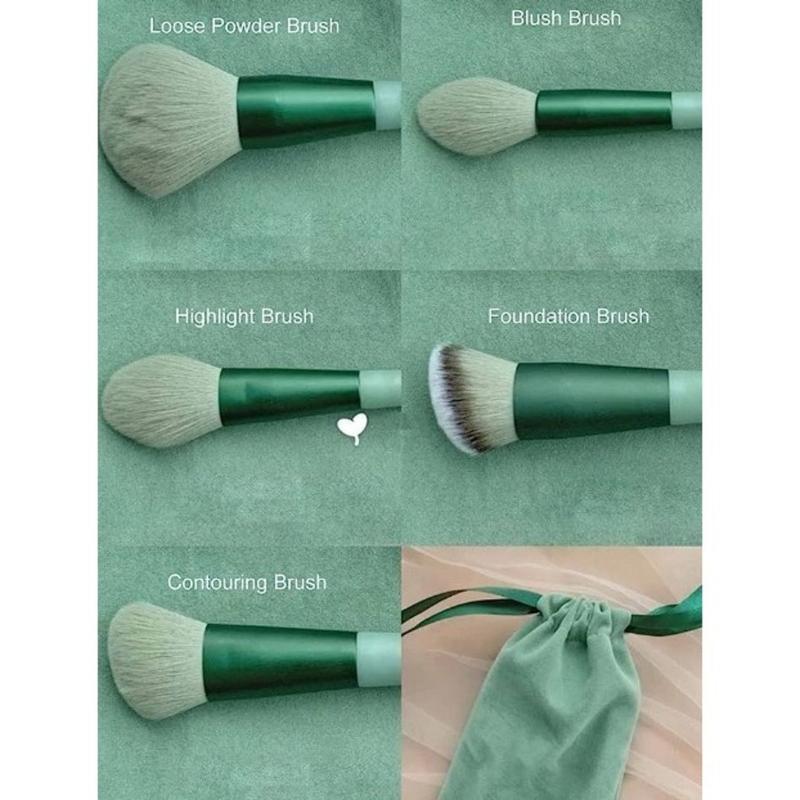 Kit profissional com 13 pincéis de maquiagem para contorno da Vapto
