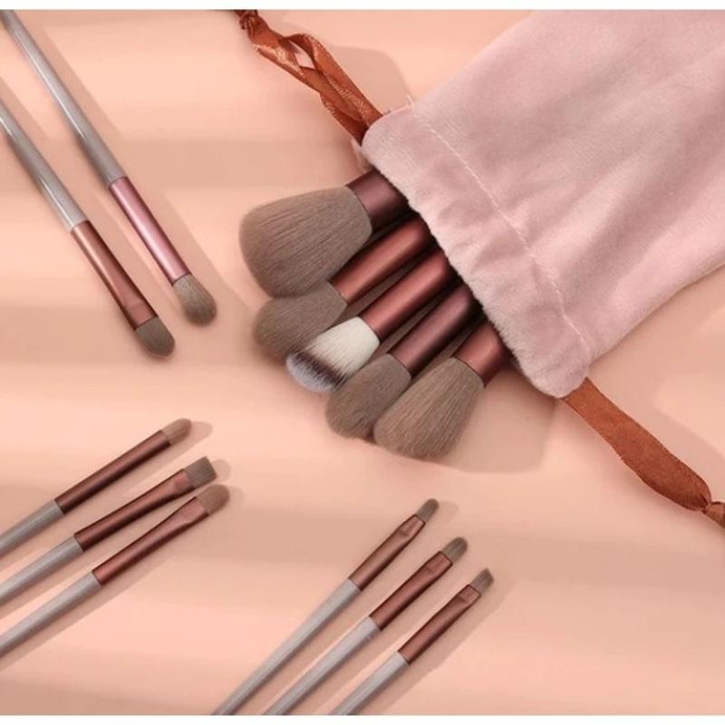 Kit profissional com 13 pincéis de maquiagem para contorno da Vapto