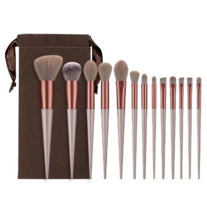 Kit profissional com 13 pincéis de maquiagem para contorno da Vapto