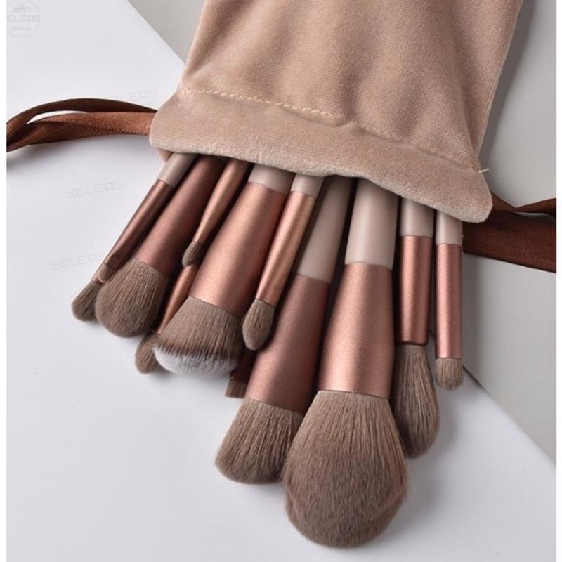 Kit profissional com 13 pincéis de maquiagem para contorno da Vapto