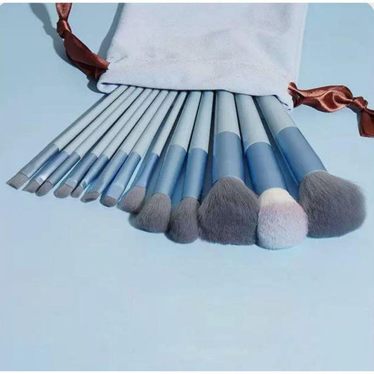 Kit profissional com 13 pincéis de maquiagem para contorno da Vapto