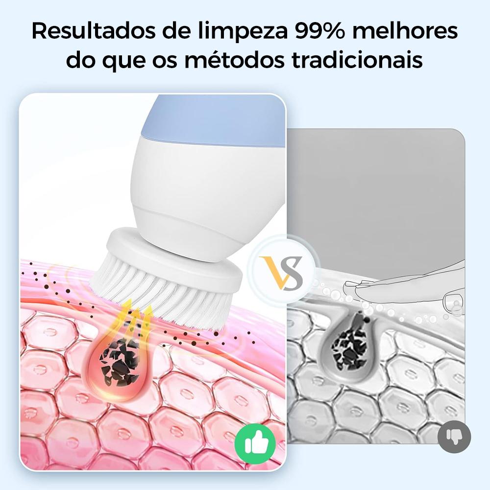 Kit de limpeza facial 7 em 1 com vibração sônica da Vapto
