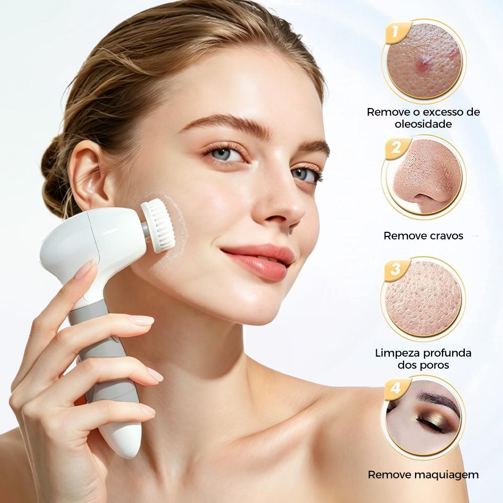 Kit de limpeza facial 7 em 1 com vibração sônica da Vapto