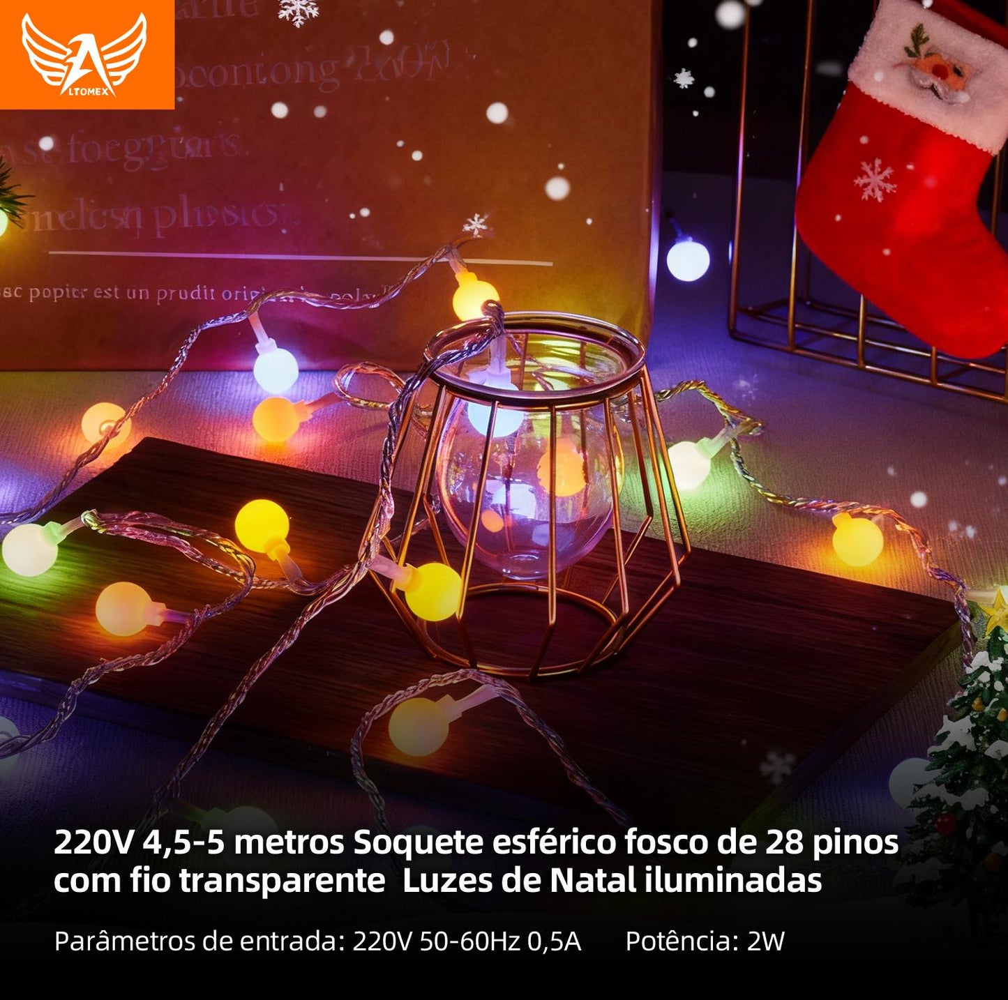 Luzes LED decorativas em formato de cortina para paredes e ambientes da Vapto