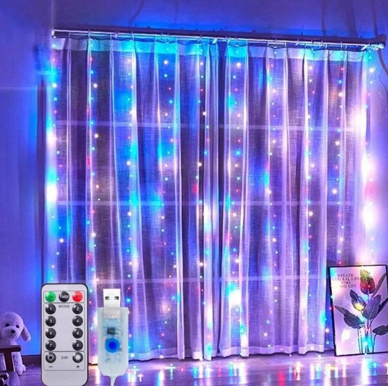 Luzes LED decorativas em formato de cortina para paredes e ambientes da Vapto