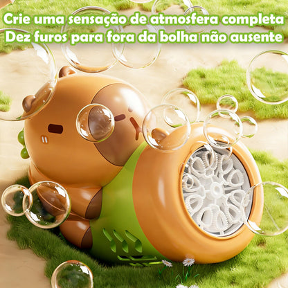 Máquina elétrica portátil de bolhas de sabão para crianças da Vapto