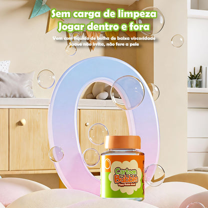 Máquina elétrica portátil de bolhas de sabão para crianças da Vapto
