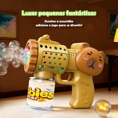 Máquina elétrica portátil de bolhas de sabão para crianças da Vapto