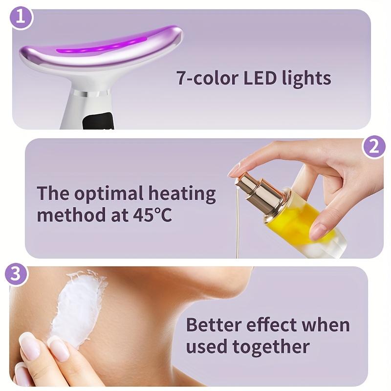 Massageador de pescoço com função antirrugas e luz LED da Vapto