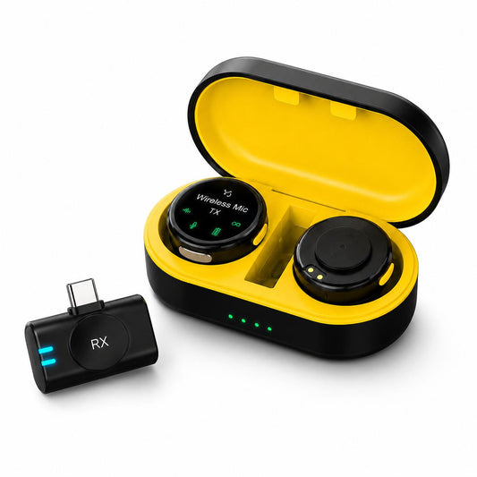 Microfone de lapela Type-C plug and play para áudio profissional da Vapto