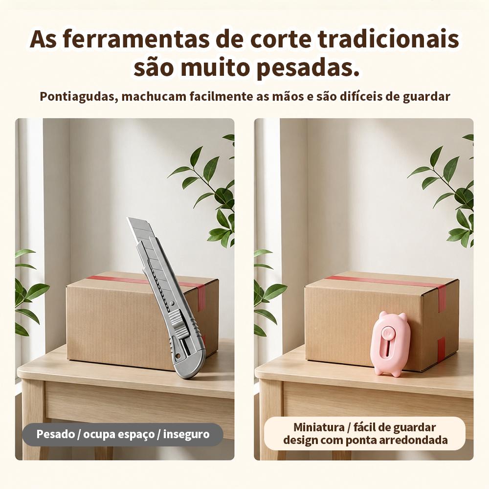 Mini estilete portátil para cortar papel no escritório da Vapto