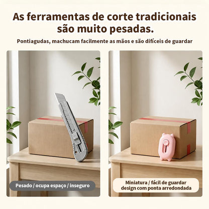 Mini estilete portátil para cortar papel no escritório da Vapto