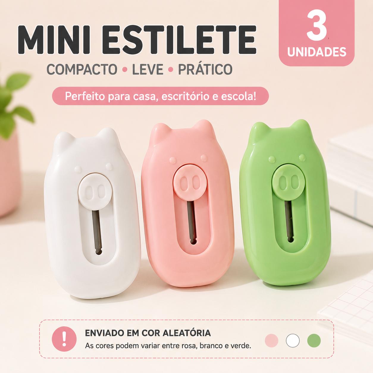 Mini estilete portátil para cortar papel no escritório da Vapto
