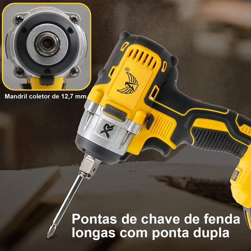 Parafusadeira de impacto sem fio de 48 V com conjunto de soquetes da Vapto